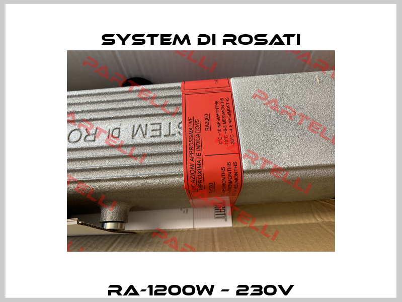 RA-1200W – 230V System di Rosati