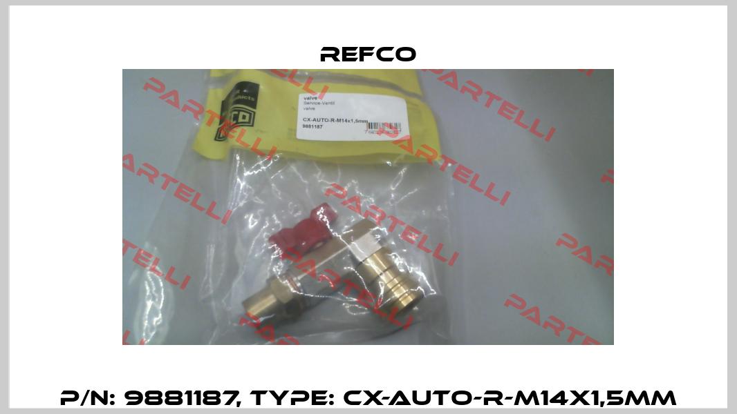 p/n: 9881187, Type: CX-AUTO-R-M14x1,5mm Refco