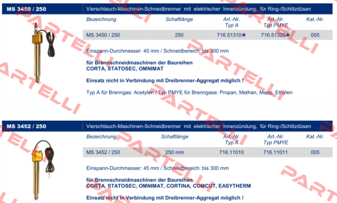 MS 3452/250 PMY (71611011) Messer