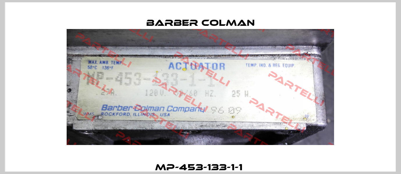 MP-453-133-1-1  Barber Colman