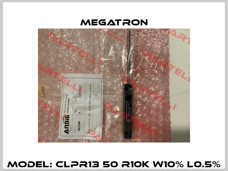 Model: CLPR13 50 R10K W10% L0.5% Megatron