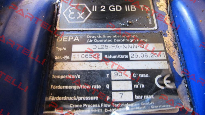 DL25-FA-NNN-Q  obsolete, replacement DH25-FA-NNN-M  Depa Pumps