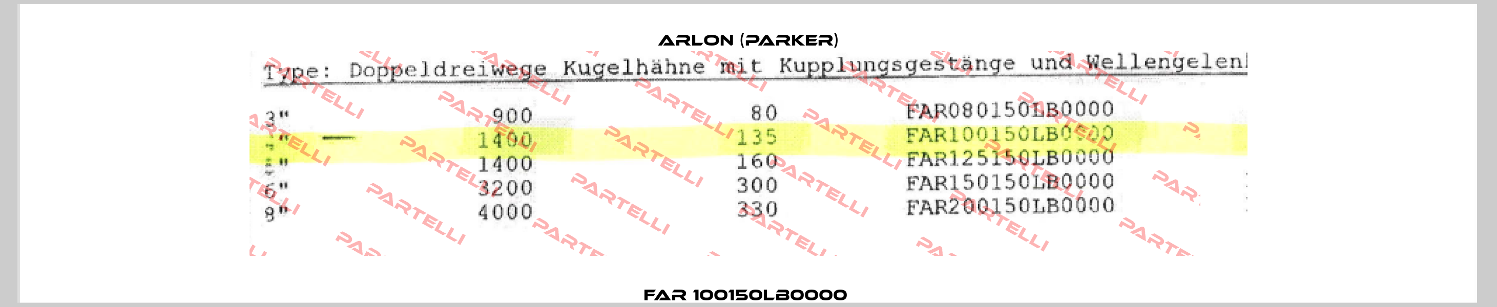 FAR 100150LB0000  Arlon (Parker)