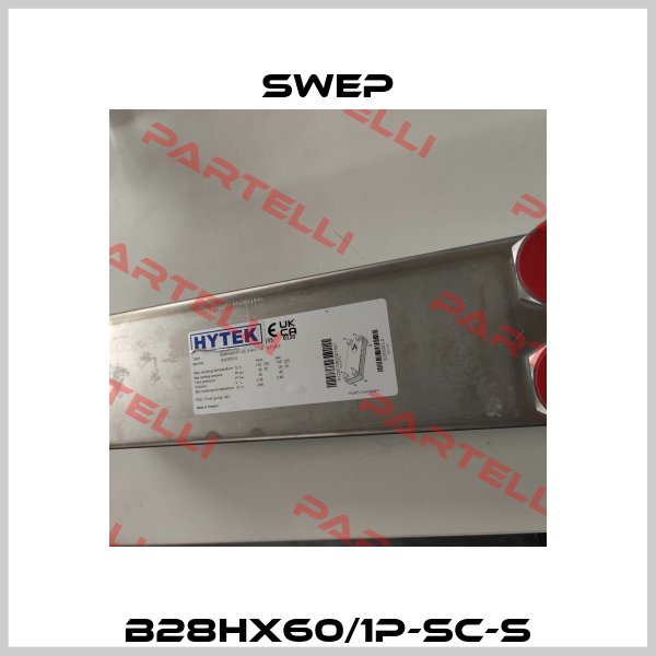 B28Hx60/1P-SC-S Swep