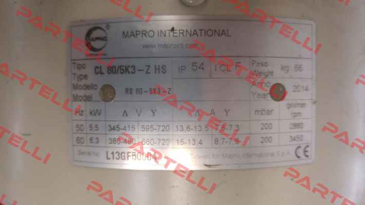 CL 80 HS  MAPRO International
