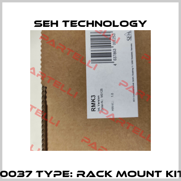 P/N: SE0037 Type: Rack Mount Kit RMK3 SEH Technology
