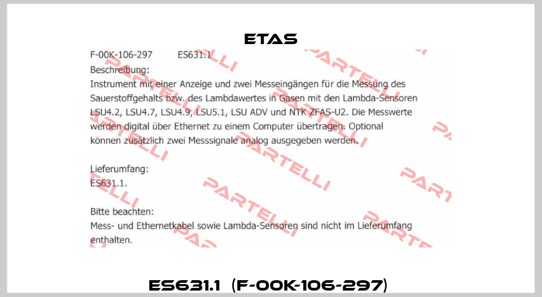 ES631.1  (F-00K-106-297)  Etas
