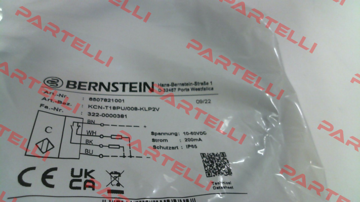 P/N: 6507821001, Type: KCN-T18PU/008-KLP2V Bernstein