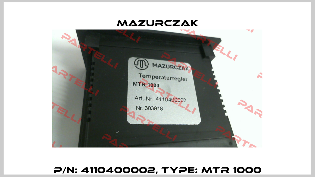 P/N: 4110400002, Type: MTR 1000 Mazurczak