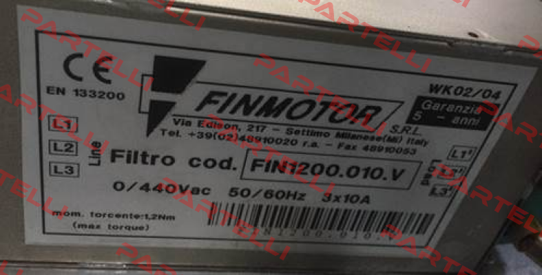 FIN1200.010.V Finmotor