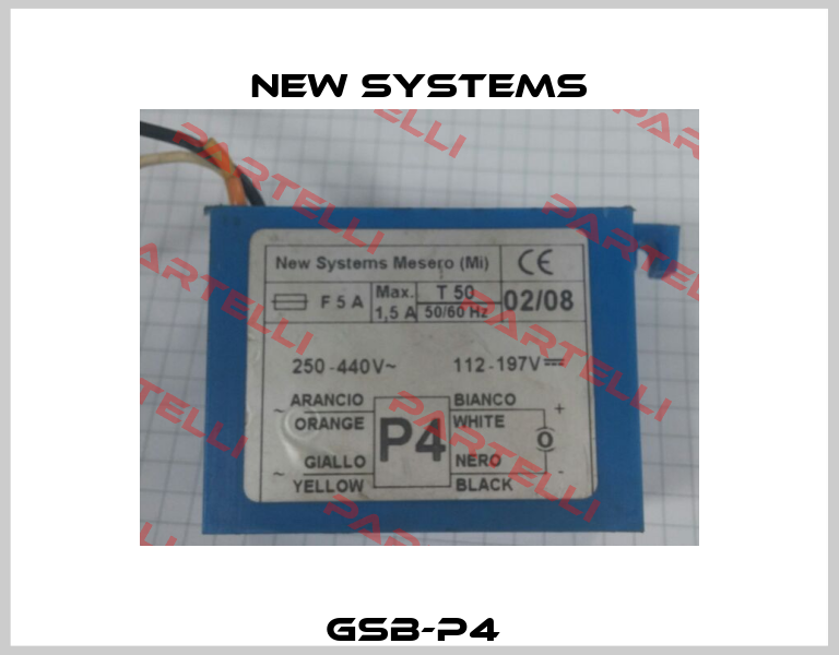 GSB-P4  new systems