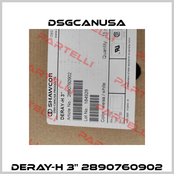 DERAY-H 3" 2890760902 Dsgcanusa