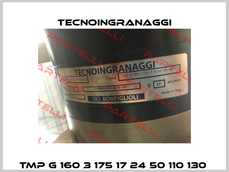 TMP G 160 3 175 17 24 50 110 130  TECNOINGRANAGGI