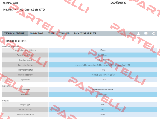 AE1/CP-1A8R Micro Detectors / Diell (now Datasensing)