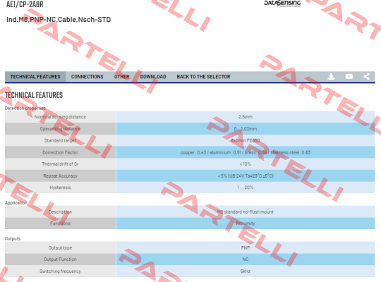 AE1/CP-2A8R Micro Detectors / Diell (now Datasensing)