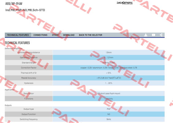 AE6/AP-1F4W Micro Detectors / Diell (now Datasensing)