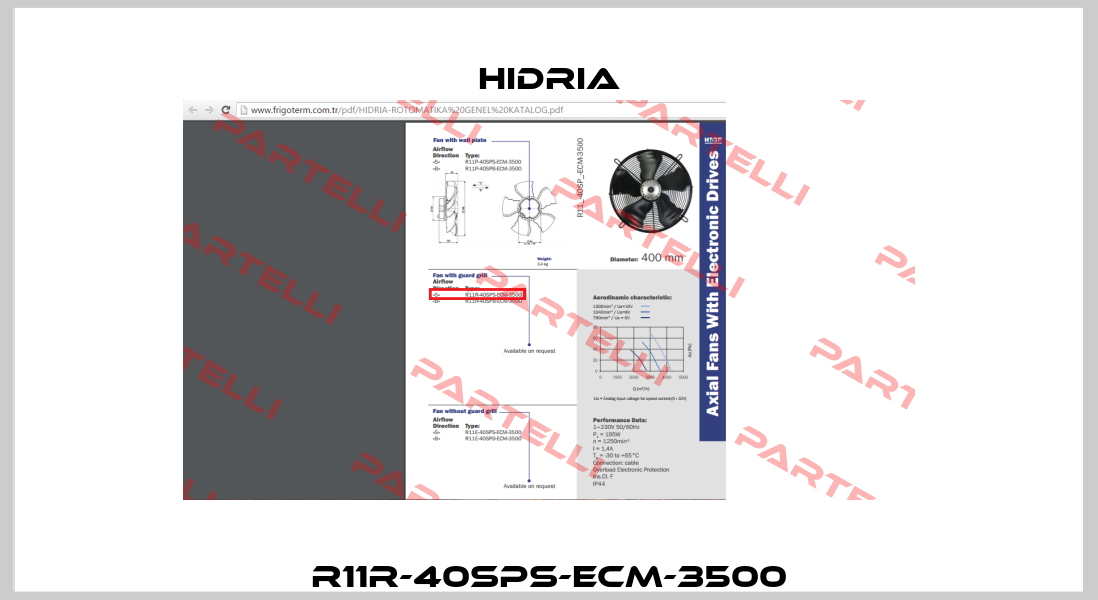R11R-40SPS-ECM-3500 Hidria