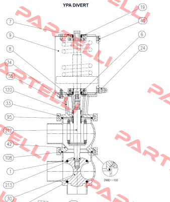 Pos. No. 213 For YPA 50 Divert  Bardiani Valvole