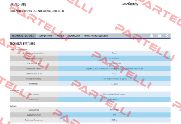 AK1/A0-1A86 Micro Detectors / Diell (now Datasensing)