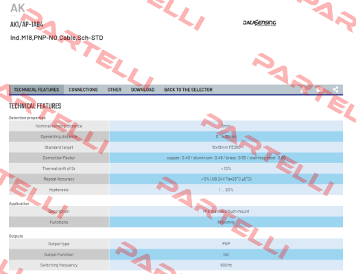 AK1/AP-1A84 Micro Detectors / Diell (now Datasensing)