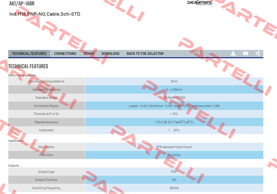 AK1/AP-1A8R Micro Detectors / Diell (now Datasensing)