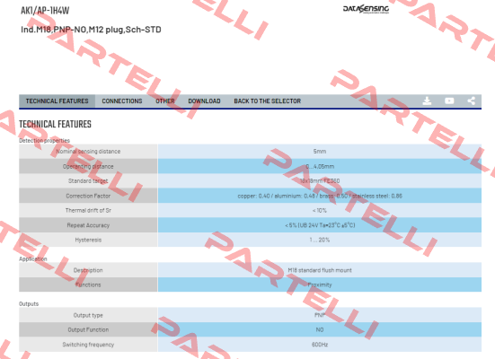 AK1/AP-1H4W Micro Detectors / Diell