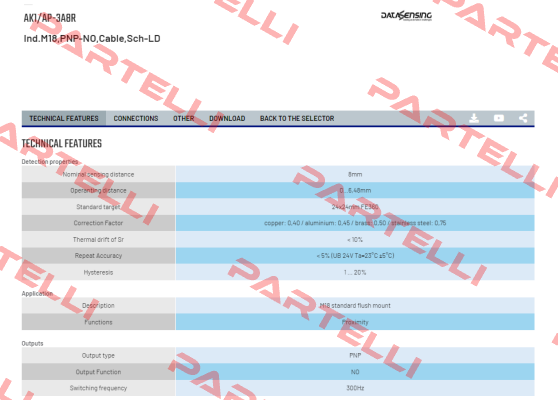 AK1/AP-3A8R Micro Detectors / Diell (now Datasensing)