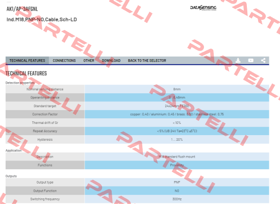 AK1/AP-3AFGNL Micro Detectors / Diell (now Datasensing)