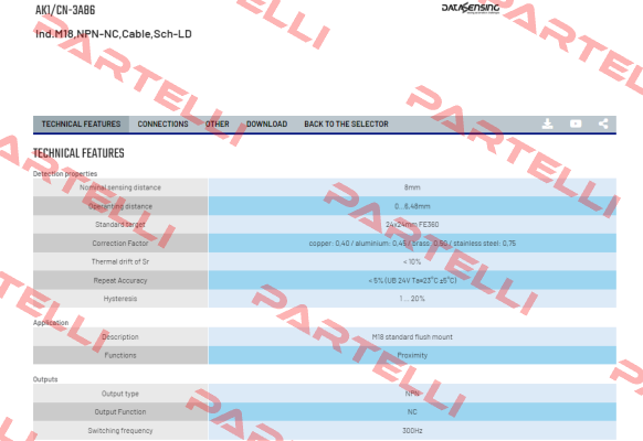 AK1/CN-3A86 Micro Detectors / Diell (now Datasensing)
