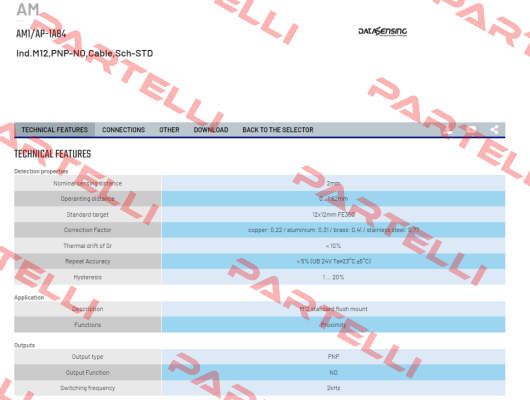 AM1/AP-1A84 Micro Detectors / Diell (now Datasensing)