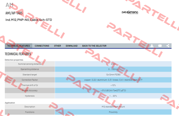AM1/AP-1A85 Micro Detectors / Diell (now Datasensing)