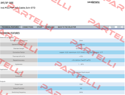 AM1/AP-1A86 Micro Detectors / Diell (now Datasensing)