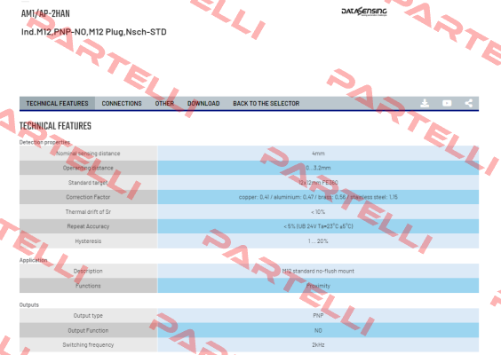 AM1/AP-2HAN Micro Detectors / Diell (now Datasensing)