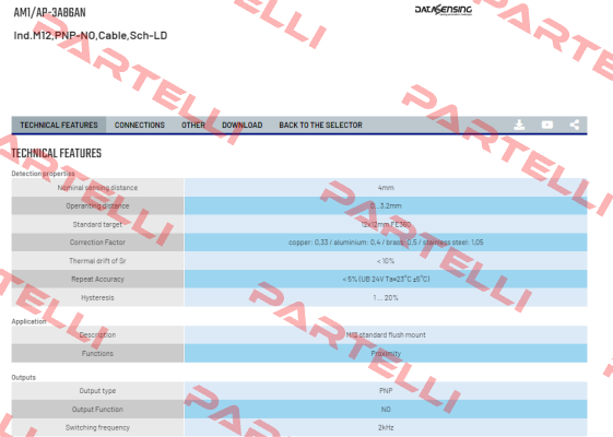 AM1/AP-3A86AN Micro Detectors / Diell