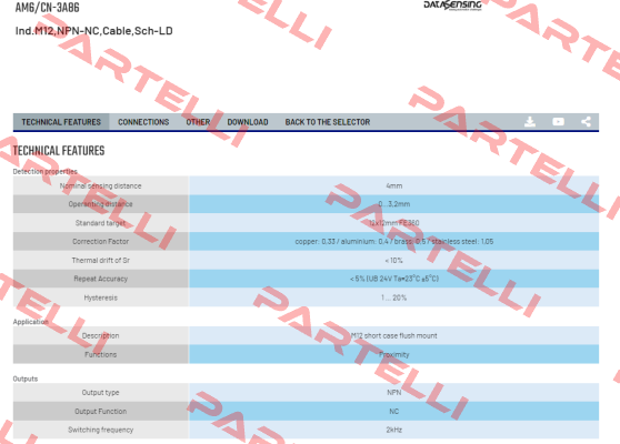 AM6/CN-3A86 Micro Detectors / Diell (now Datasensing)