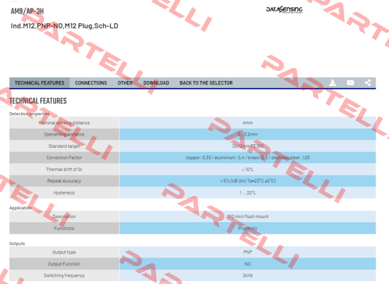 AM9/AP-3H Micro Detectors / Diell (now Datasensing)