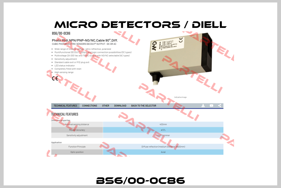 BS6/00-0C86 Micro Detectors / Diell