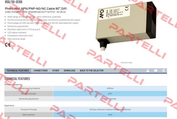 BS6/00-0C86 Micro Detectors / Diell (now Datasensing)
