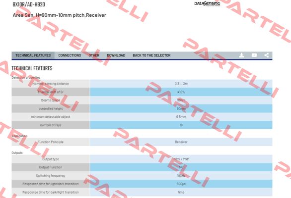 BX10R/AD-HB2D Micro Detectors / Diell (now Datasensing)