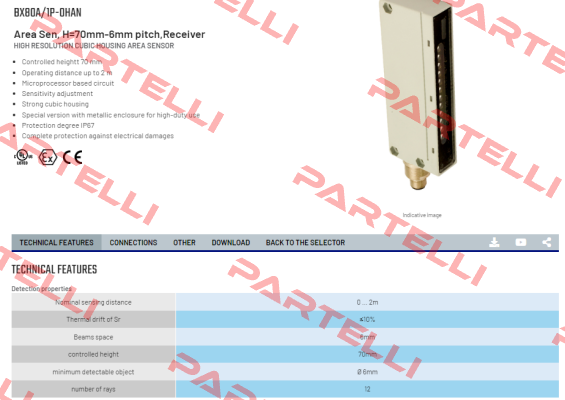 BX80A/1P-0HAN Micro Detectors / Diell (now Datasensing)