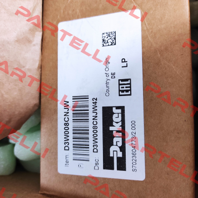 D3W008CNJW42 DIRECTIONAL CONTROL VALVE Parker