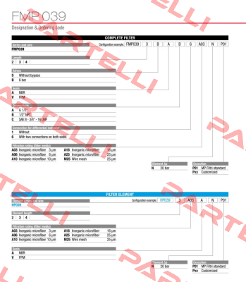 FMP-039-2-B-A-A-6-A06-N-P01 MP Filtri