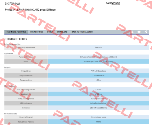 DM7/0P-1HAN Micro Detectors / Diell (now Datasensing)