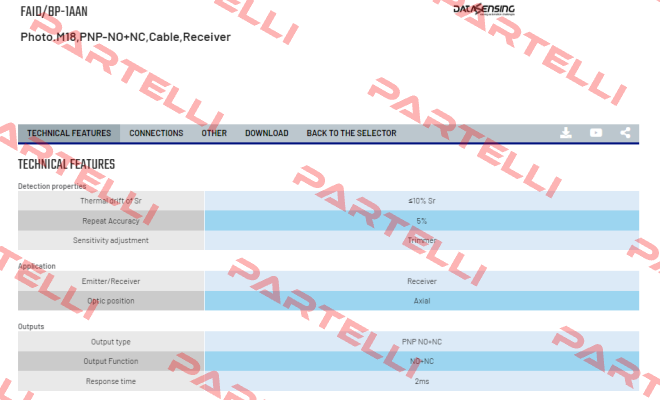 FAID/BP-1AAN Micro Detectors / Diell (now Datasensing)