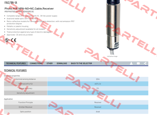 FAIZ/BN-1A Micro Detectors / Diell (now Datasensing)
