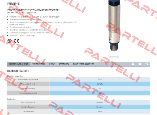 FAIZ/BP-1E Micro Detectors / Diell (now Datasensing)