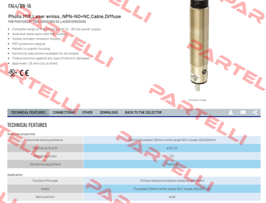 FAL4/BN-1A Micro Detectors / Diell (now Datasensing)