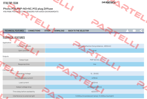 FFI8/BP-1EAN Micro Detectors / Diell (now Datasensing)