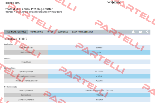 FFIH/00-1EV5 Micro Detectors / Diell (now Datasensing)