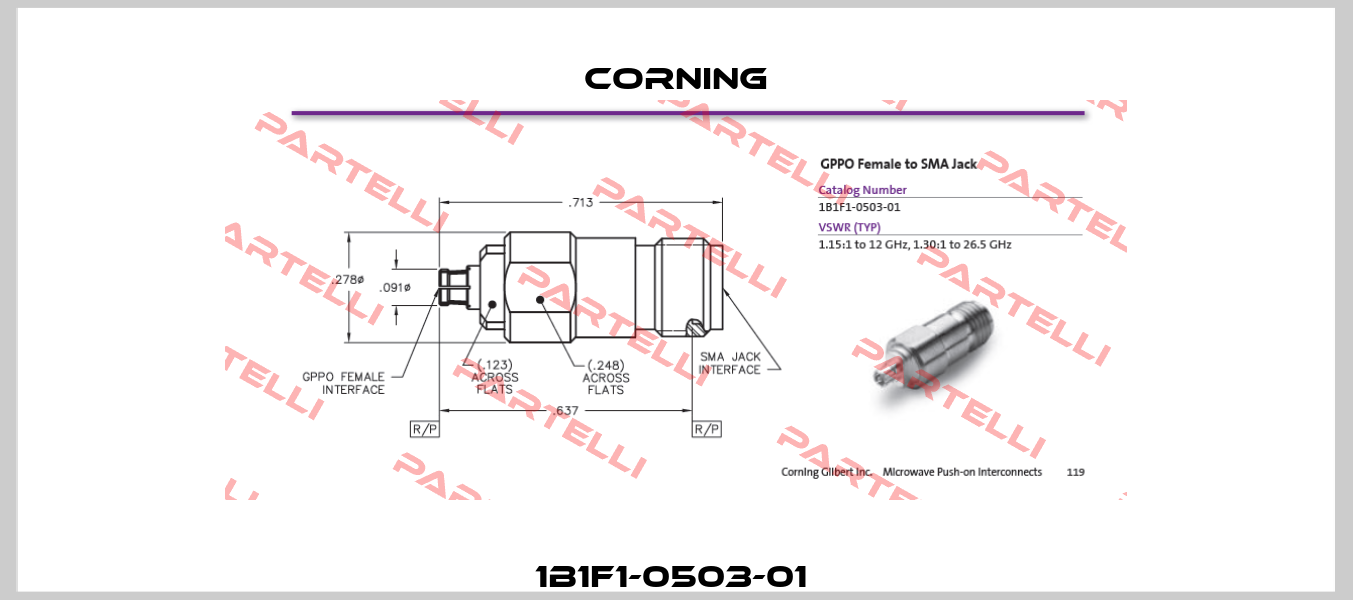 1B1F1-0503-01  Corning